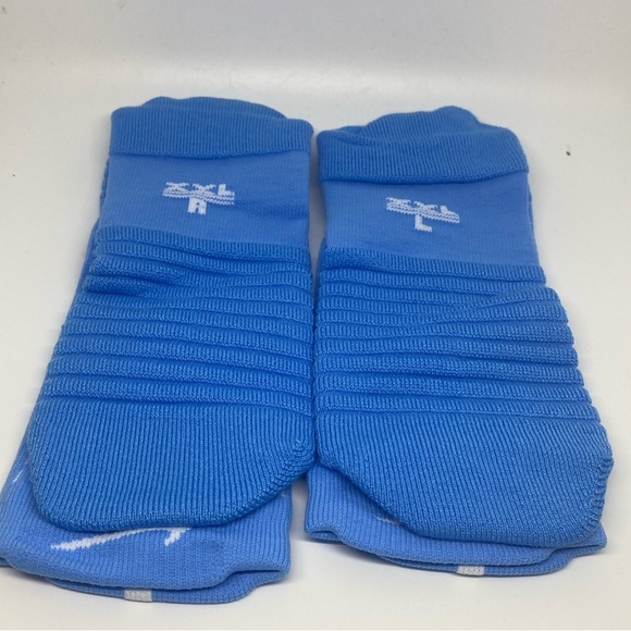 Nike Elite Basketball Crew Socks XXL Blue White - Picture 4 of 5